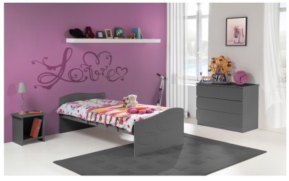 Image Chambre Enfant Ado Moscou Lit 90x200 Couleur Carbone